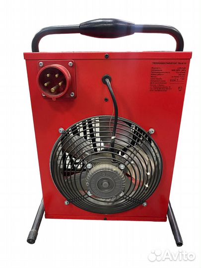 Тепловентилятор daire TB-6/12 3,0/6,0кВт