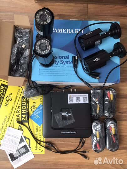 Комплект видеонаблюдения 4 камеры 2 мп