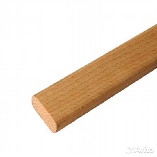 Штанга (скалка) деревянная овальная бук 846мм