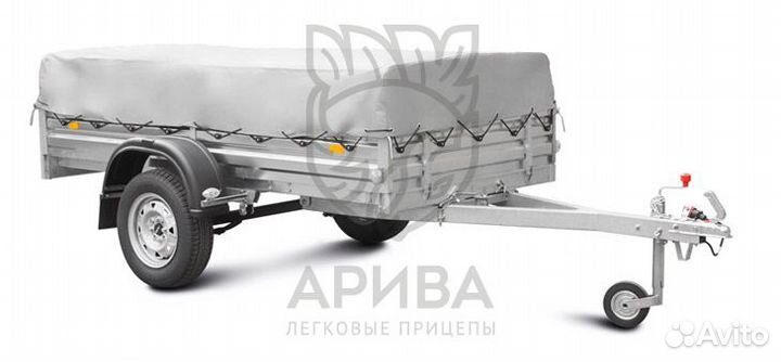 Автомобильный прицеп с тентом 50 см хозяйственный