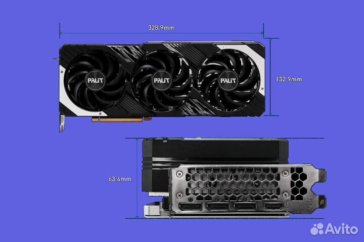 Palit RTX 4070 Ti super GamingPro OC (новая)