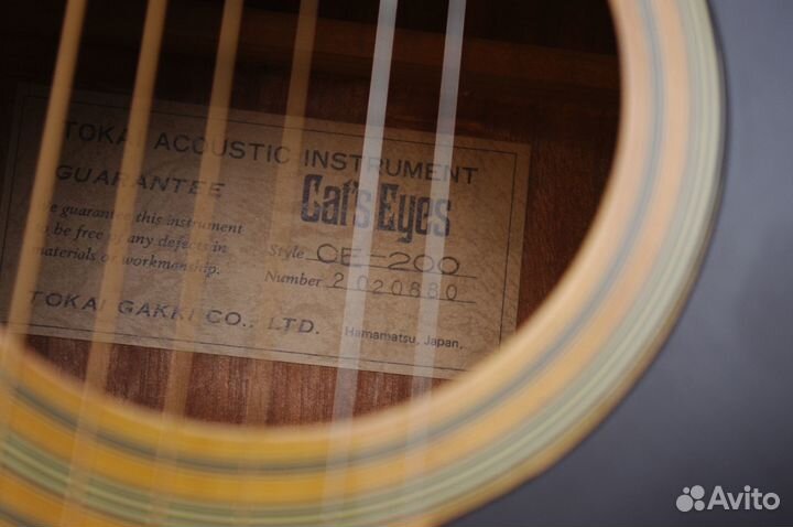 Акустическая гитара Cat's eyes CE-200. Japan