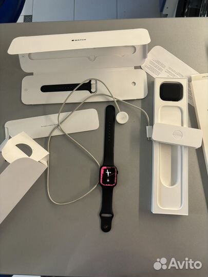 Часы apple watch 7 45 mm midnight