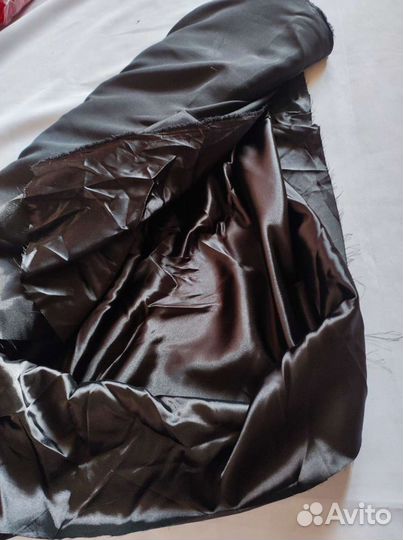 Черный атлас 9 м на 150 см