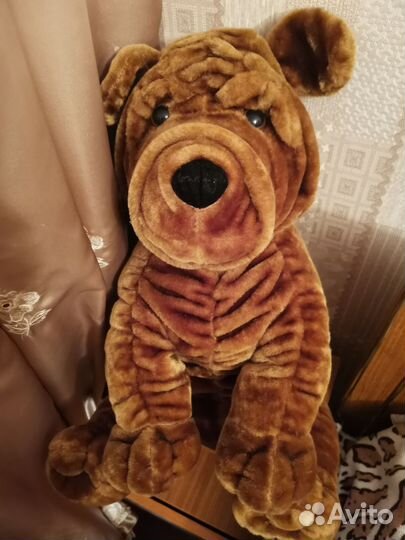 Большая мягкая игрушка собака