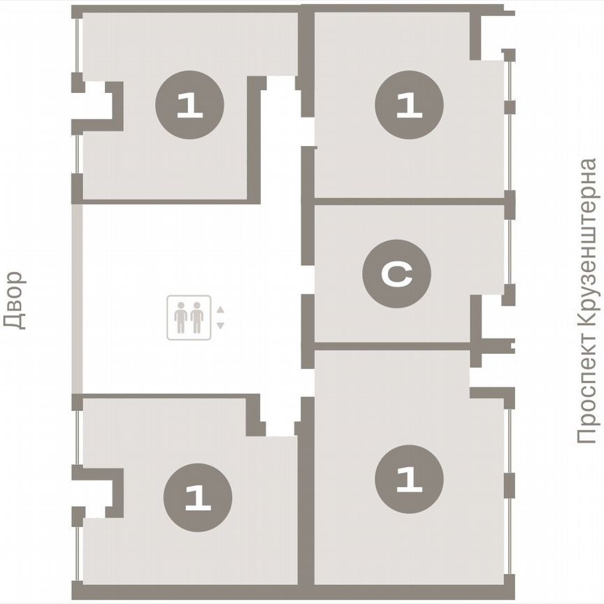 1-к. квартира, 49,7 м², 6/16 эт.