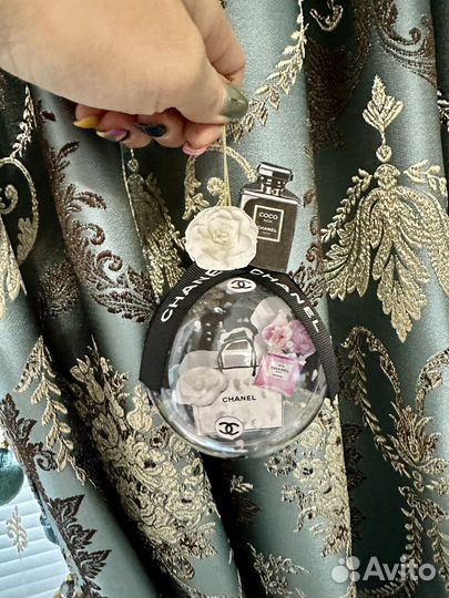 Шар елочный Шанель 9 см