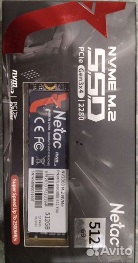Ssd m2 nvme 512gb Netac
