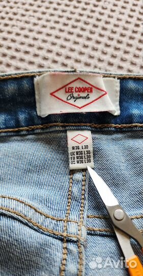 Джинсы фирменные Lee Cooper 50-52, стрейч, skinny