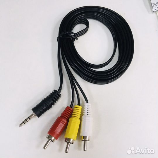 Кабель Jack 3.5 мм - 3xRCA вилка-вилка 1,8 м