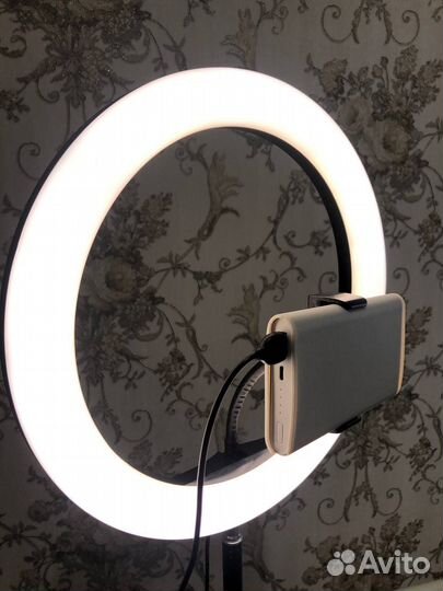 Новая кольцевая лампа 26см + штатив фото видеосвет
