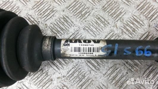 Привод передний левый opel astra J (99S15KS01)