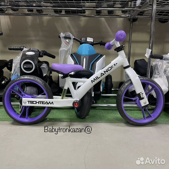 Беговел milano 4.0 teach team фиолетовый