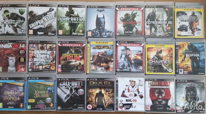 Игры диски для ps3, отправлю авито доставкой