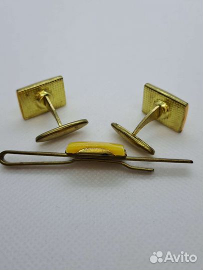Запонки и зажим для галстука набор СССР
