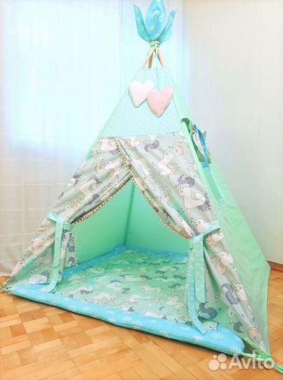 Вигвам с ковриком в наличии