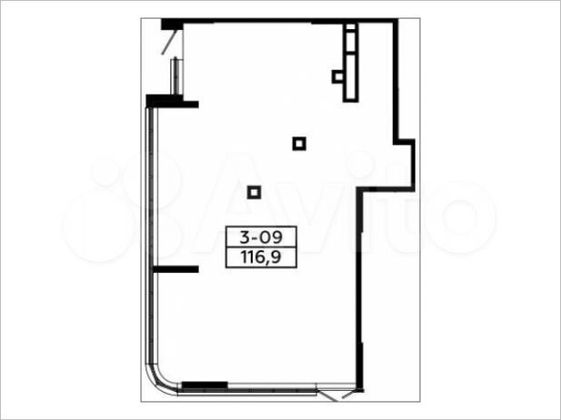 Продается торговое помещение, площадь 116.9 кв.м