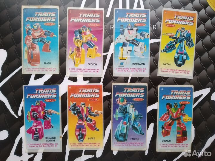 Наклейки от жвачки Transformers