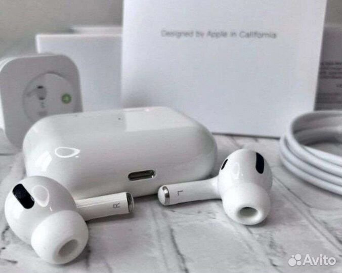 Airpods pro + чехол, копия уровень орига