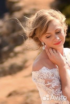 Свадебное колье и серьги