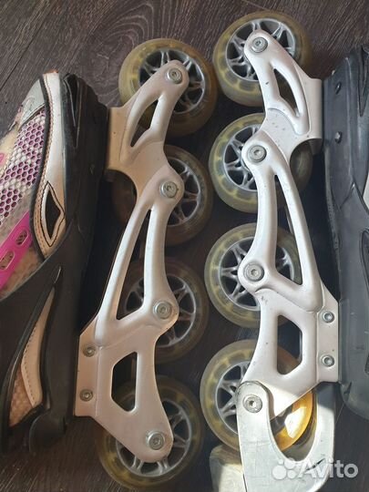 Роликовые коньки 37 с защитой