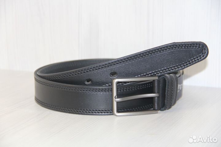 Ремень на брюки джинсы натуральная кожа