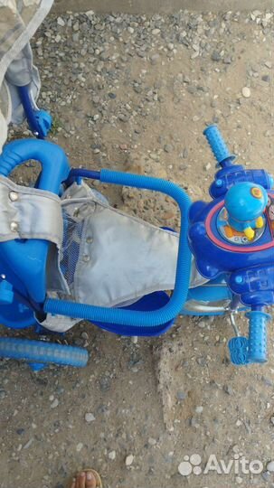 Велосипед коляска с ручкой