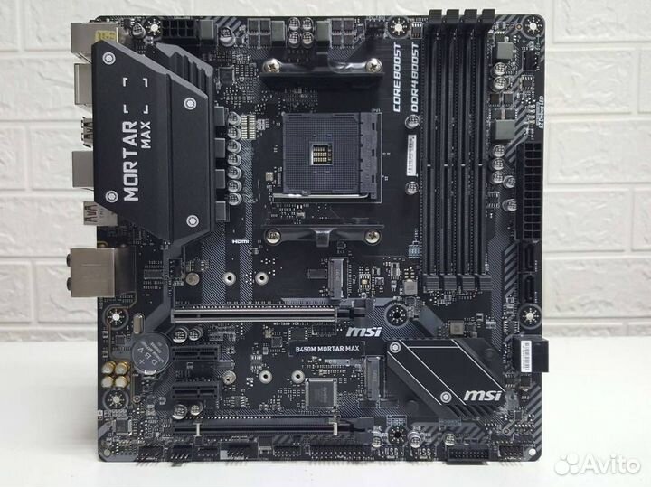 Плата AM4 MSI B450M mortar MAX (AMD B450)(DDR4)