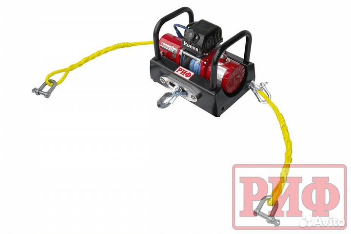 Лебёдка переносная риф 9.5XS c площадкой и провода