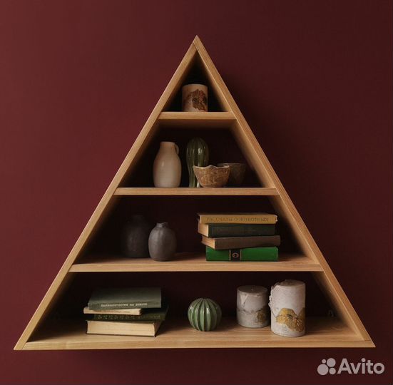 Полка из массива дерева дуб ясень бук