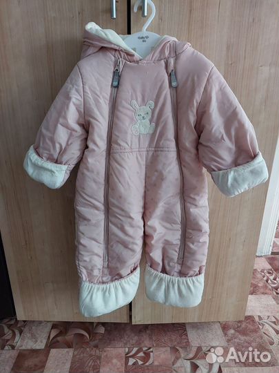 Зимний комбинезон для девочки 74 80