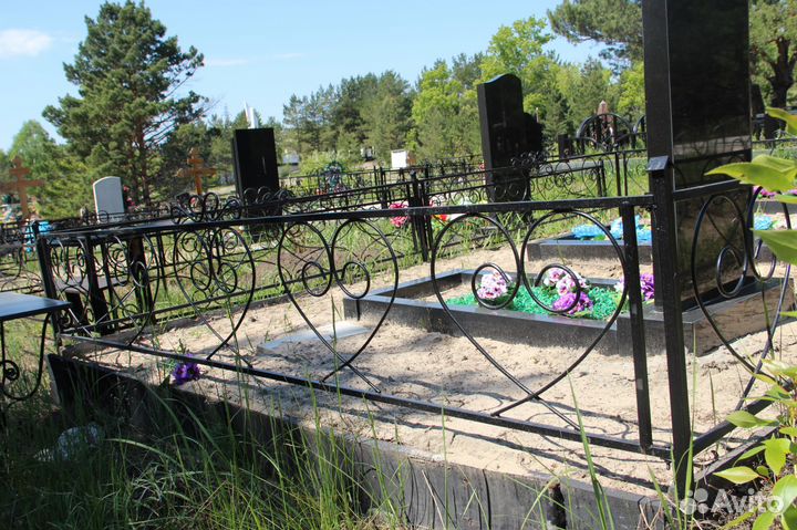 Ритуальные оградки, кресты, столики, лавочки