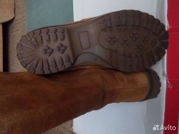 Сапоги зимние 36,по стел 22 см, -замшевые