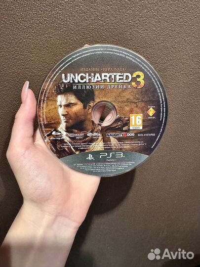 Джойстик ps3 + игра uncharted 3