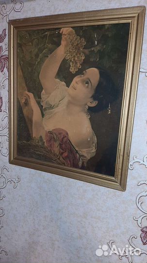 Картины Брюлова Дама с виноградом, Всадница, СССР