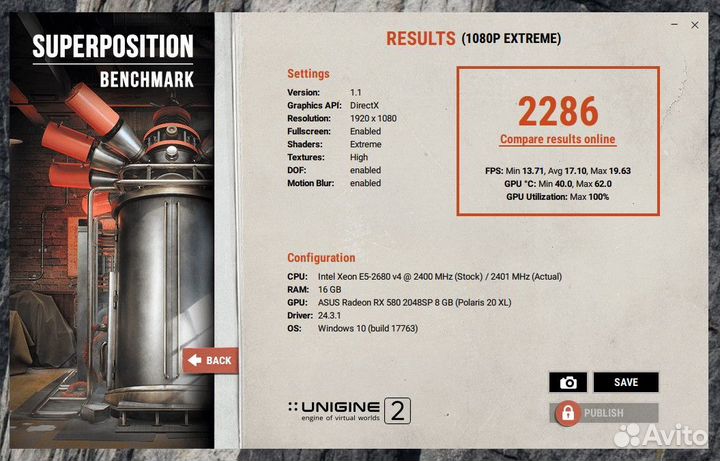 Asus ROG strix RX 580 gaming OC 8Gb