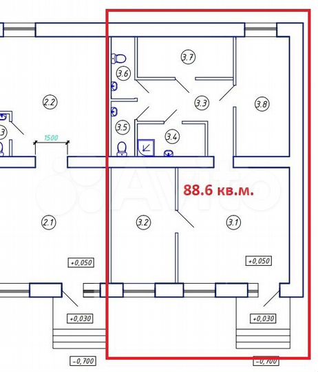 Торговая площадь, 88.6 м² ул.Гоголя 80