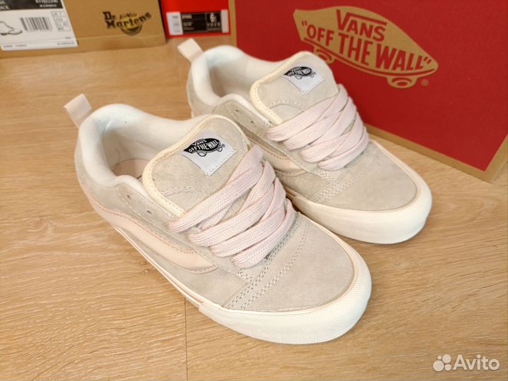 Vans Knu Skool дутыши Pink / Beige