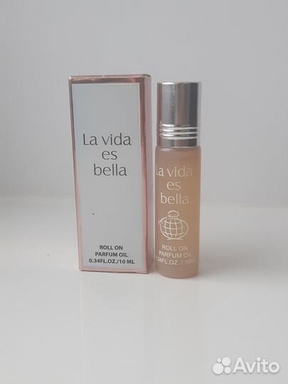 Роликовые масляные духи La Vida es Bella (ОАЭ)
