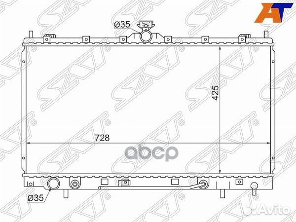 Радиатор Mitsubishi Grandis 03-09 MC0008-03 Sat