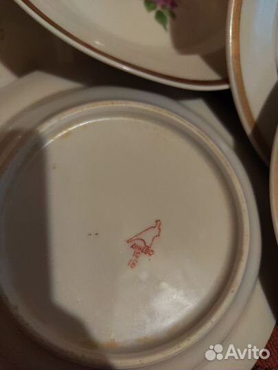 Тарелки дулево СССР сирень