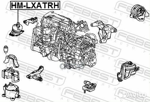 Подушка двигателя правая (гидравл) MT honda accord