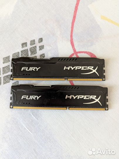 8 Гб HyperX Fury DDR3 2x4 Гб