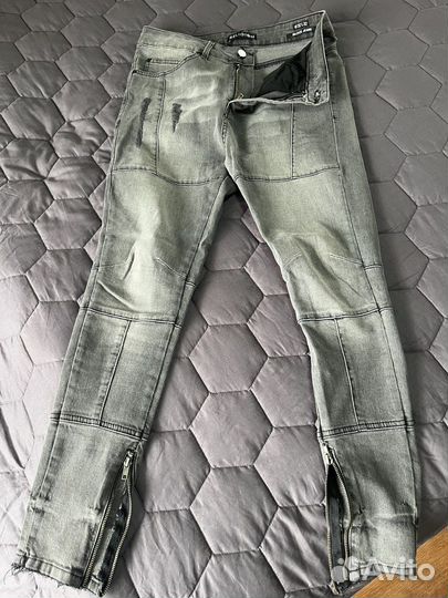 Мужские джинсы Religion, серые скинни