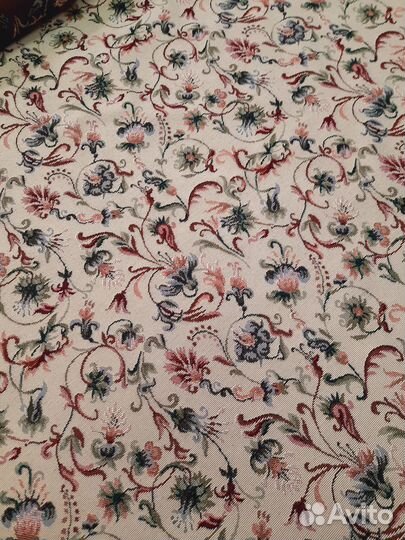 Ткань гобелен Английские Цветы с хлопком (вид1)