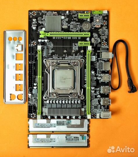 Материнская плата X79 Xeon E5 2660v2 32Gb