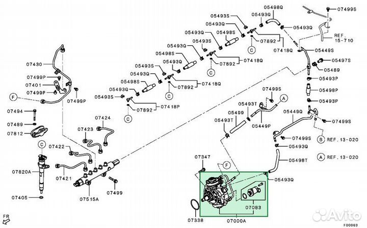 Насос тнвд Mitsubishi L200 KB 2006-2014 4D56 2009