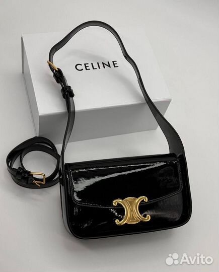 Сумка женская Celine из лакированной кожи