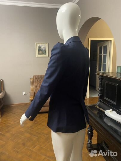 Zara xs роскошный синий Пиджак