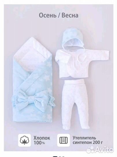 Конверт на выписку для мальчика весна осень